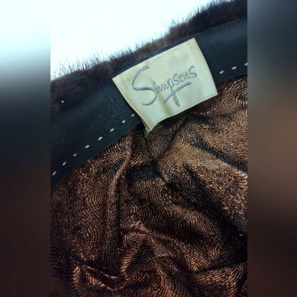 Simpsons Vintage Fur Mink Hat - Picture 12 of 15